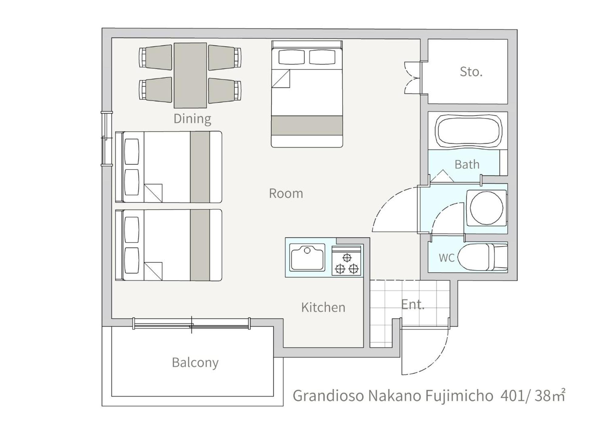 Green House Nakano Fujimicho - Vacation Stay 65992V Präfektur Tokio Exterior foto